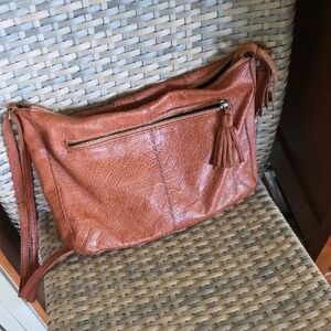 Elegant Tan Leather Women's Bag